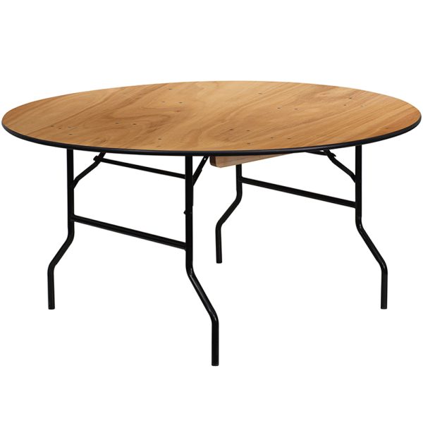 5' Round Wooden Table