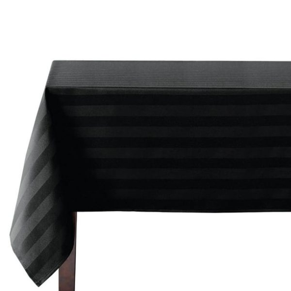 Black Textured Tablecloth - 60"x120"