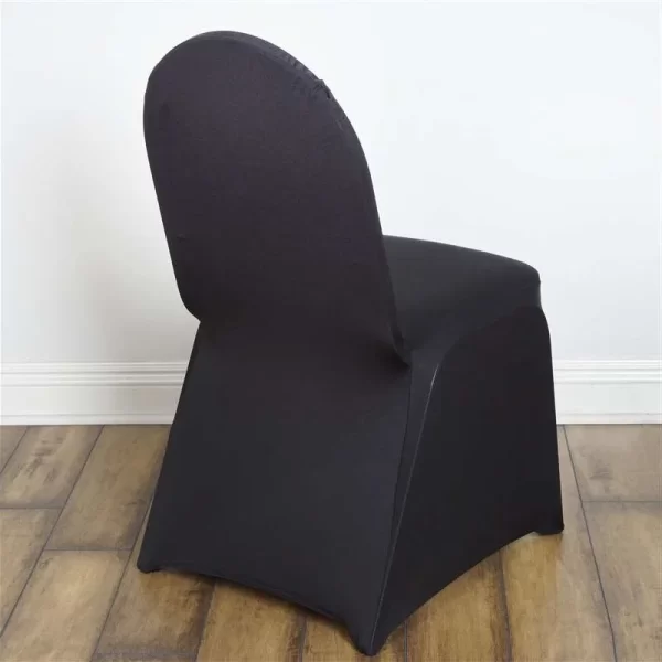 Black Banquet Chair Cover - Image 2