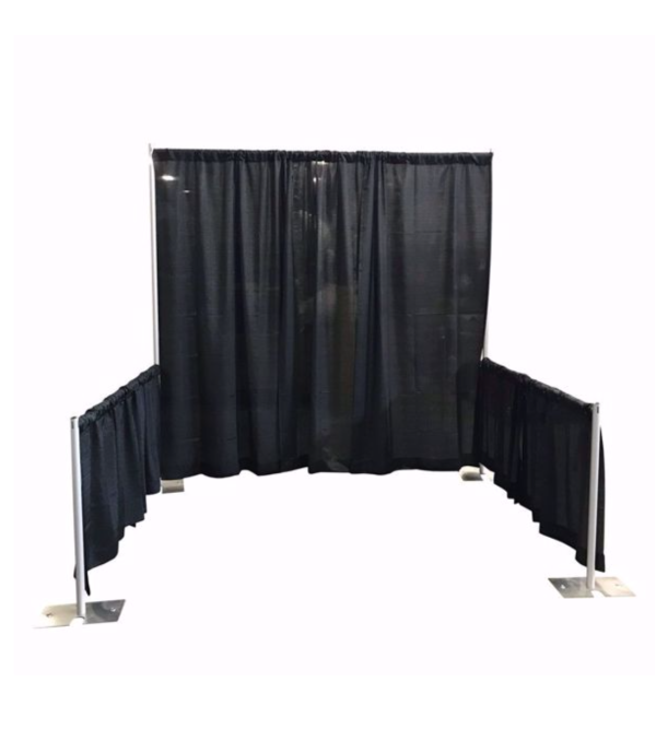 Single Booth Drape Kit (Black)