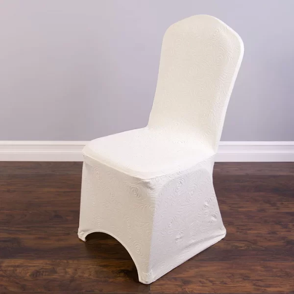 White Banquet Chair Cover - Image 2