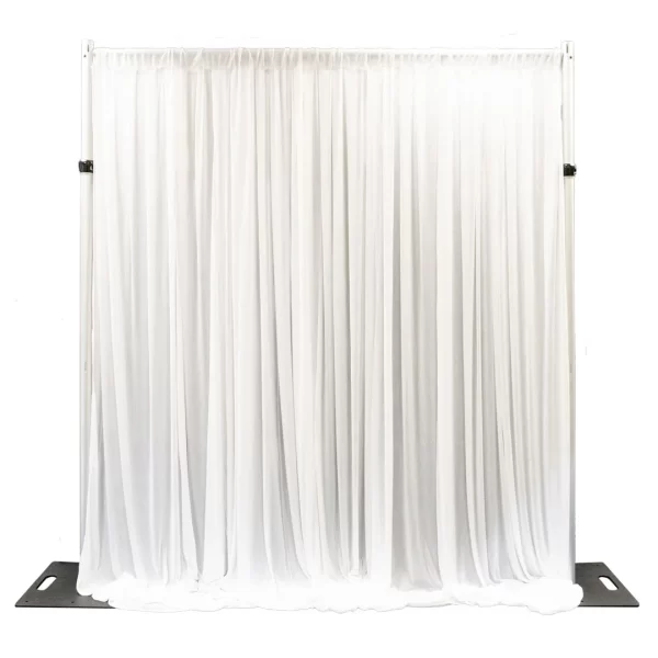 Arctic White Draping - 8' High (Per 10 Foot Section)