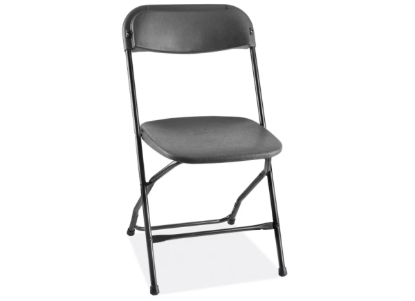 Black Plastic Folding Chair