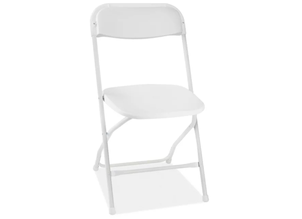 White Plastic Folding Chair