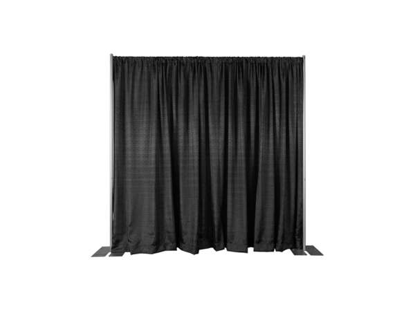 Midnight Black Draping - 14' High (Per 10 Foot Section)