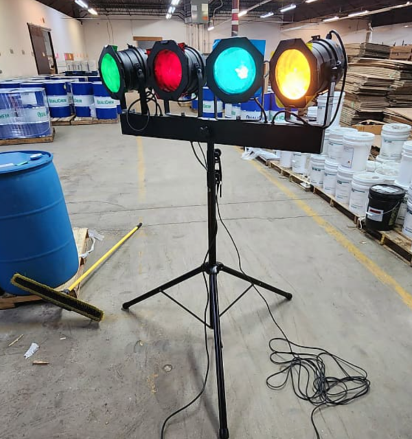 LED Stage Lights Kit (Lights, Stand, Electrical Components)