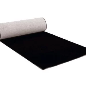4′ x 25′ Black Carpet (Indoor Use Only)