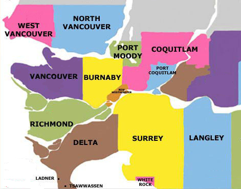 map of vancouver
